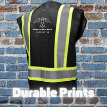 Load image into Gallery viewer, Black Safety Vest Custom Print Bundle
