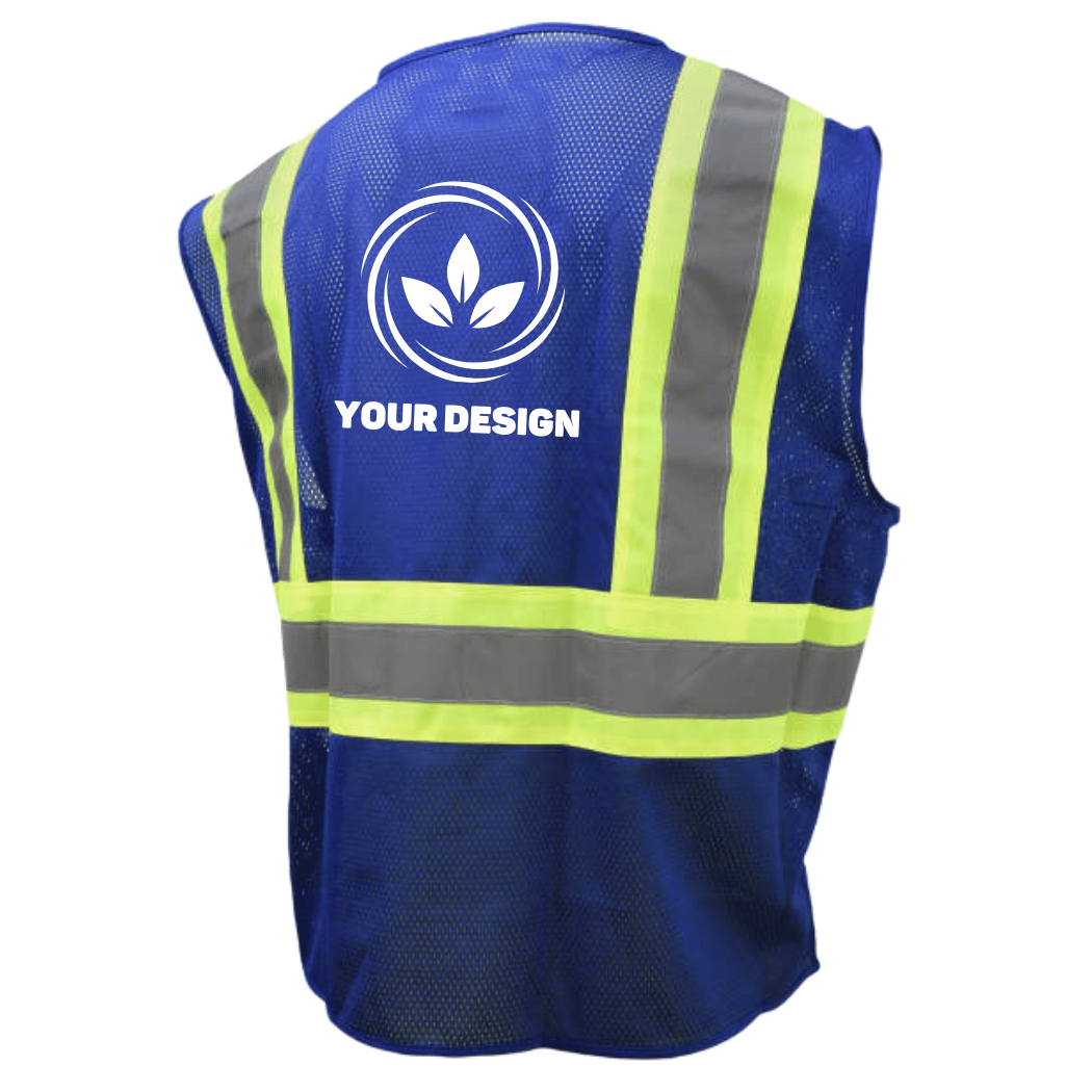 Blue Safety Vest Custom Print Bundle