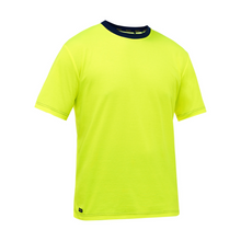 Load image into Gallery viewer, Bisley 310M1118 - Safety Green Hi-Viz Short Sleeve Shirt | Front View 
