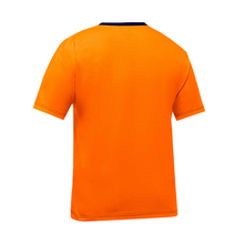 Load image into Gallery viewer, Bisley 310M1118 - Safety Orange Hi-Viz Short Sleeve Shirt | Back View 
