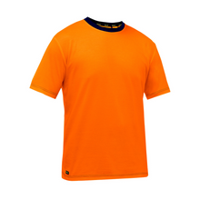 Load image into Gallery viewer, Bisley 310M1118 - Safety Orange Hi-Viz Short Sleeve Shirt | Front View 
