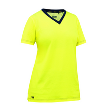 Load image into Gallery viewer, Bisley 310W1118 - Safety Green Hi-Viz Short Sleeve Shirt | Front View 
