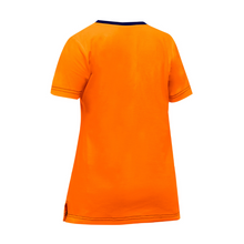 Load image into Gallery viewer, Bisley 310W1118 - Safety Orange Hi-Viz Short Sleeve Shirt | Back View
