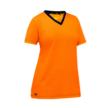 Load image into Gallery viewer, Bisley 310W1118 - Safety Orange Hi-Viz Short Sleeve Shirt | Front View
