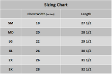 Load image into Gallery viewer, Gildan 8400 - Hi-Viz Long Sleeve Shirts | Sizing Chart 
