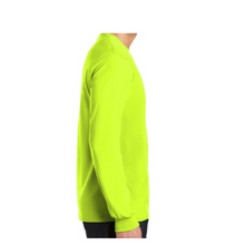 Load image into Gallery viewer, Gildan 8400 - Safety Green Hi-Viz Long Sleeve Shirt | Side View
