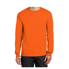 Load image into Gallery viewer, Gildan 8400 - Safety Orange Hi-Viz Long Sleeve Shirt | Front View
