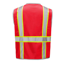 Load image into Gallery viewer, GSS 1712 – Red Safety Vest | Back View
