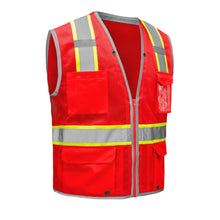 Load image into Gallery viewer, GSS 1712 – Red Safety Vest | Front Right View
