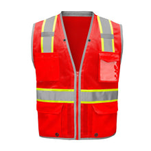 Load image into Gallery viewer, GSS 1712 – Red Safety Vest | Front View
