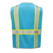 Load image into Gallery viewer, GSS 1722 – Blue Safety Vest | Back View
