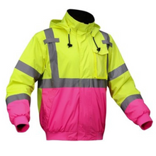 Load image into Gallery viewer, GSS 8018 - Hi-Viz Bomber Jacket | Front Left View
