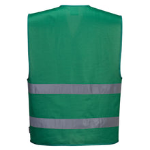 Load image into Gallery viewer, PTW F474 - Green Safety Vest | Back View    
