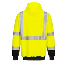 Load image into Gallery viewer, Portwest UB324 - Safety Green ANSI Class 3 Sweatshirt | Back View
