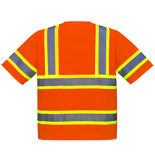 Load image into Gallery viewer, Portwest US383ORR - Safety Orange ANSI Class 3 Safety Vest | Back View 
