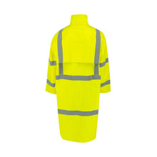 Load image into Gallery viewer, Radians RW08C – Safety Green High Visibility Rain Jackets | Backview
