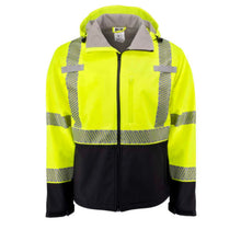 Load image into Gallery viewer, Radians SJ322B – Safety Green High Visibility Jacket | Front View
