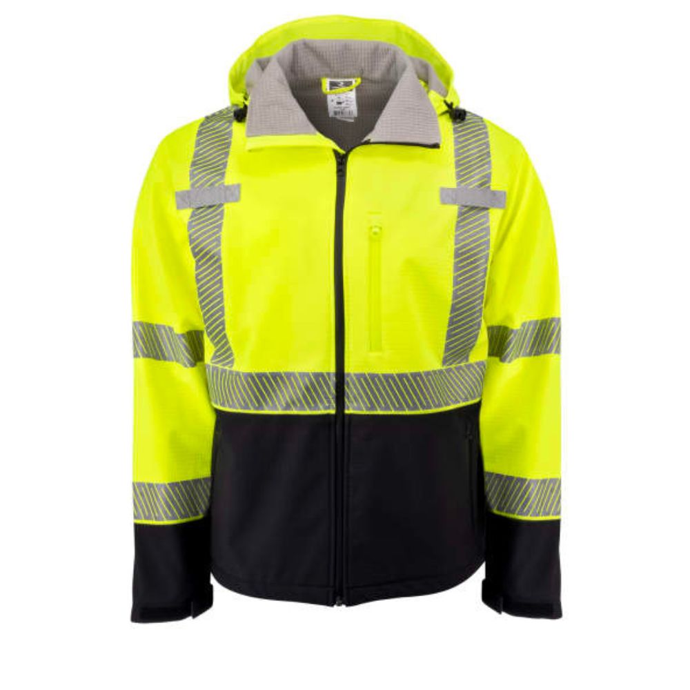 Radians SJ322B – Safety Green High Visibility Jacket | Front View