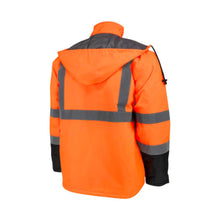 Load image into Gallery viewer, Radians SJ411QB-3ZOS - Safety Orange Hi-Viz Parka | Back Right View
