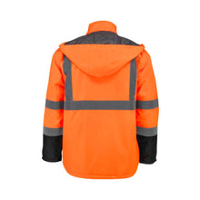 Load image into Gallery viewer, Radians SJ411QB-3ZOS - Safety Orange Hi-Viz Parka | Back View
