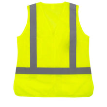 Load image into Gallery viewer,  Radians SV2ZWGM – Safety Green Womens Safety Vest | Back Flat View
