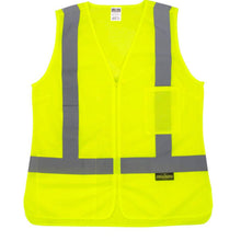 Load image into Gallery viewer,  Radians SV2ZWGM – Safety Green Womens Safety Vest | Front Flat View
