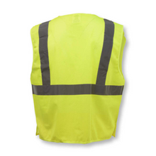 Load image into Gallery viewer, Radians SV4GM - Safety Green Breakaway Safety Vest | Back 
