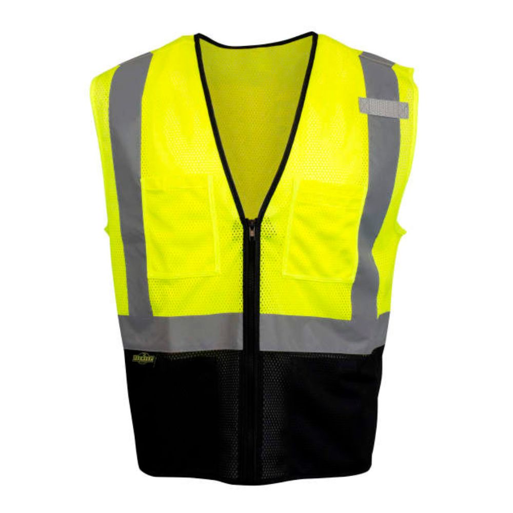 Radians SV54B-2ZGM – Safety Green Surveyor Safety Vest | Front View 