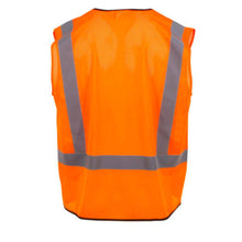 Load image into Gallery viewer, Radians SV54B-2ZOM – Safety Orange Surveyor Safety Vest | Back View 
