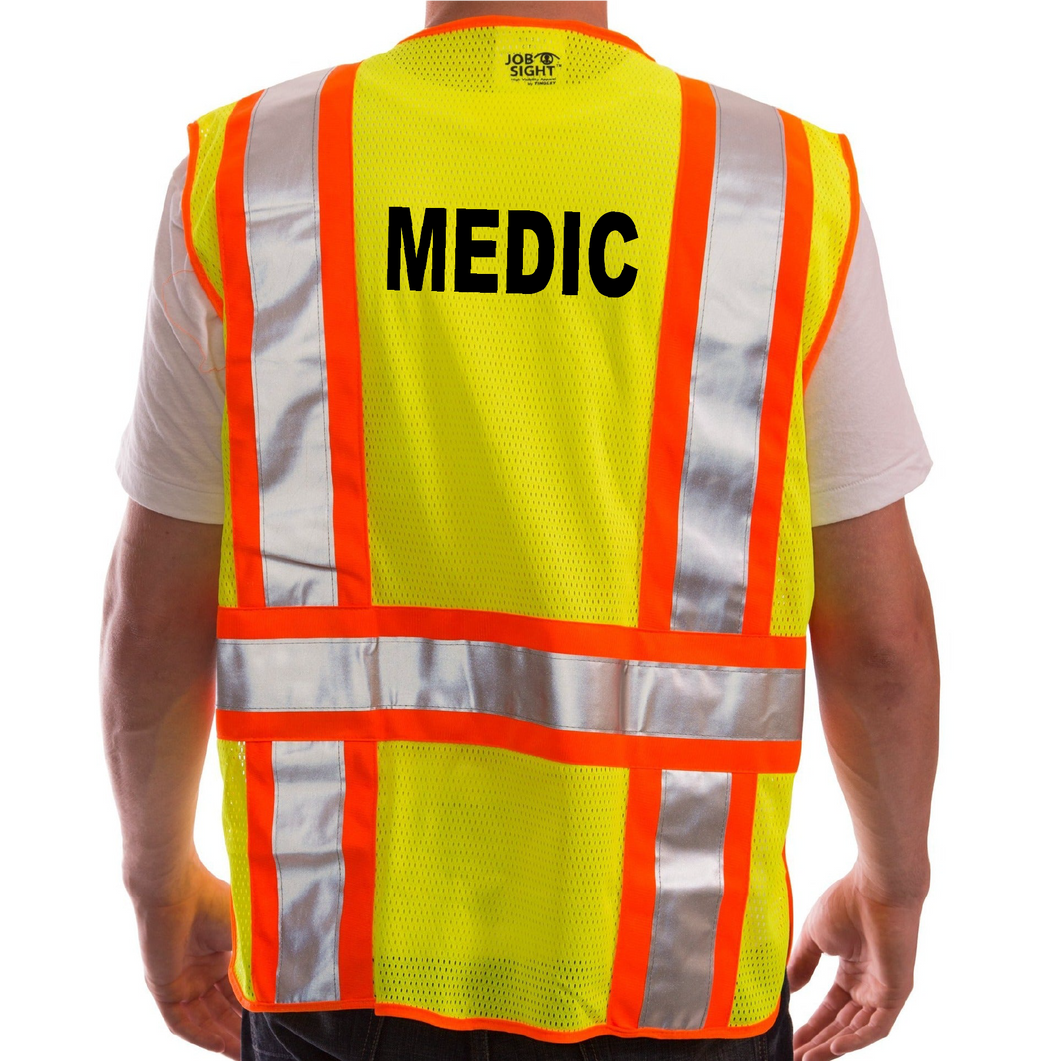 Adjustable Class 2 Safety Vest - MEDIC