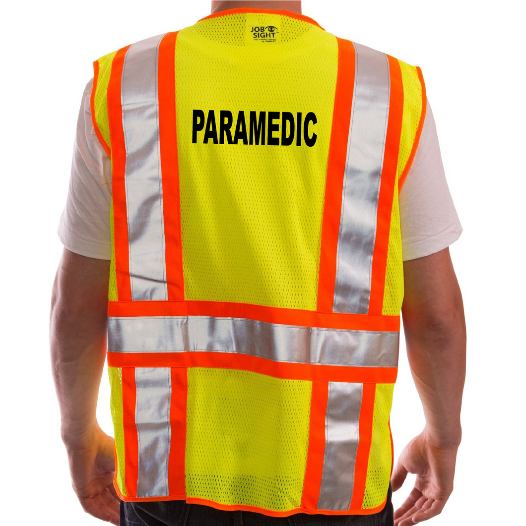 Adjustable Class 2 Safety Vest - PARAMEDIC