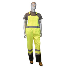 Load image into Gallery viewer, Radians RW30-ES1Y, High Visibility General Purpose Rain Bib Pants, Front View
