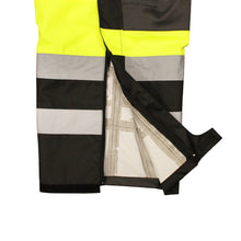 Load image into Gallery viewer, Radians RW32-EZ1Y - Safety Green Outerwear | Hi-Viz | Zipper View
