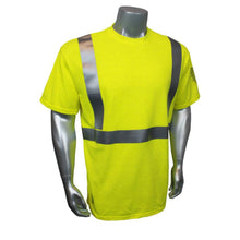 Load image into Gallery viewer, Radians LHV-FR-TS – Safety Green FR High Visibility Shirts | Front Right view 
