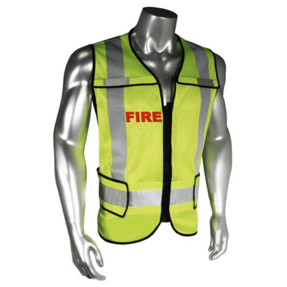 Radians LHV-5-PC-ZR-FIR - Safety Green Fire Safety Vest | Front View