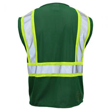 Load image into Gallery viewer, GSS 3136 - Safety Green Multi-Use Utility Vest | Back View
