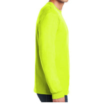 Load image into Gallery viewer, Gildan 5400 – Safety Green Hi-Viz Long Sleeve Shirt | Side View 
