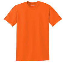 Load image into Gallery viewer, Gildan 8000 – Safety Orange Hi-Viz Short Sleeve Shirt | Front View 
