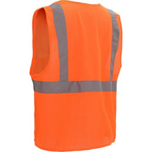 Load image into Gallery viewer, GSS 1002 - Safety Orange ANSI Class 2 Safety Vest  Back Left View
