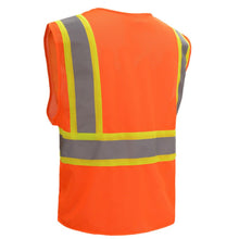 Load image into Gallery viewer, GSS 1006 - Safety Orange ANSI Class 2 Safety Vests  Back Left View
