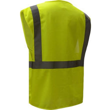 Load image into Gallery viewer, GSS 1009 – Safety Green ANSI Class 2 Safety Vest | Back Left View 
