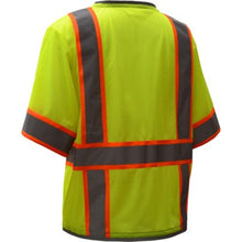 Load image into Gallery viewer, GSS 2701 – Safety Green Surveyor Safety Vest | Back View    
