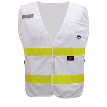 Load image into Gallery viewer, GSS 3118 – White Safety Vest | Front View 
