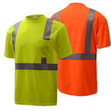 Load image into Gallery viewer, GSS 5001/5002 - Hi-Viz Short Sleeve Shirts | Main View
