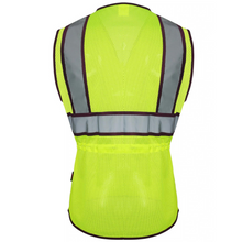 Load image into Gallery viewer, GSS 7807 - Plum Trim Women&#39;s Safety Vest | Back View
