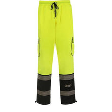 Load image into Gallery viewer, GSS 8715 – Safety Green High Visibility Rain Pants | Front View    
