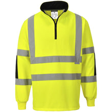 Load image into Gallery viewer, Portwest B308YER - Safety Green ANSI Class 3 Sweatshirt  Front View
