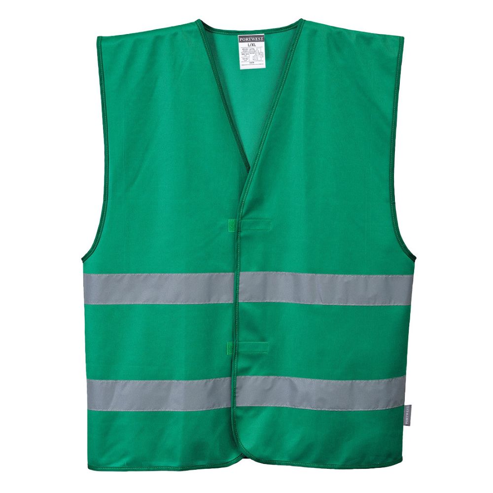 PTW F474 - Green Safety Vest | Front View    