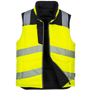 Portwest PW374 - Safety Green Hi-Viz Bomber Jacket | Front View