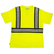 Load image into Gallery viewer, Radians DST911 – Safety Green FR High Visibility Shirts |Back Flat view 
